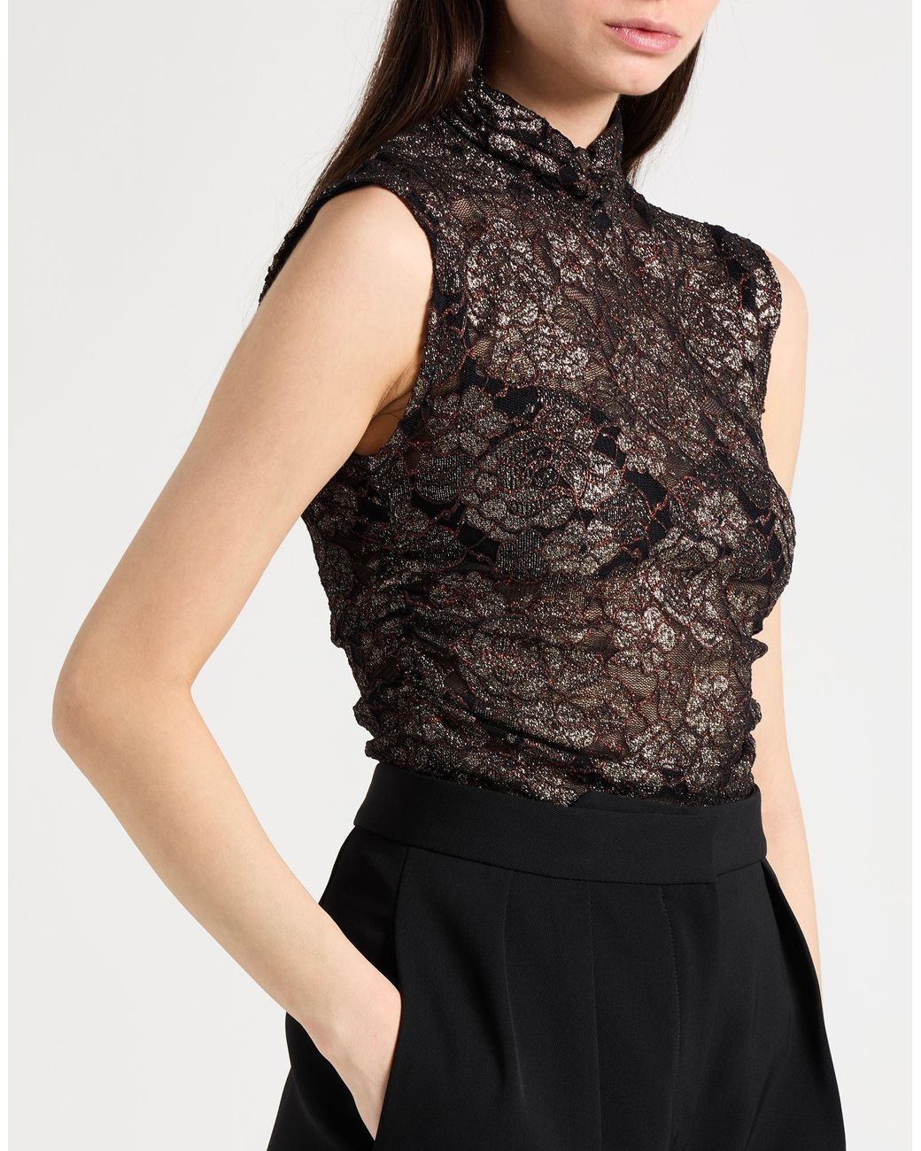 Gaelle Paris Black Top Polyamide, Polyester, Elastane