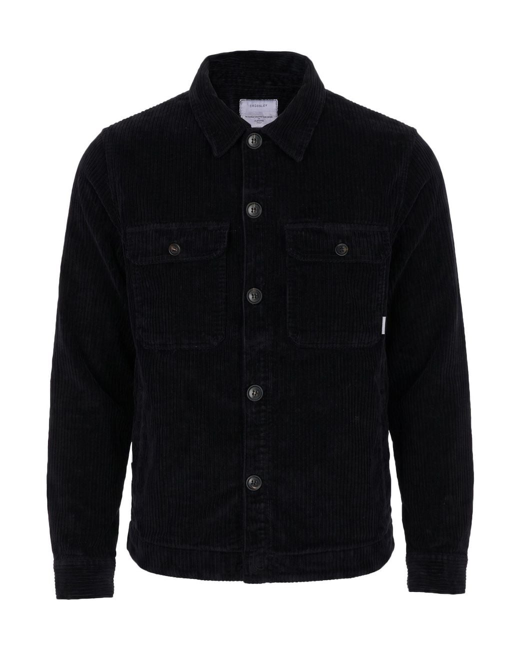 Crossley Blue Jacket Cotton, Elastane for men
