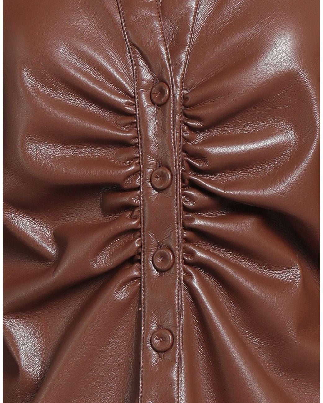 Clips Brown Shirt Polyester, Polyurethane