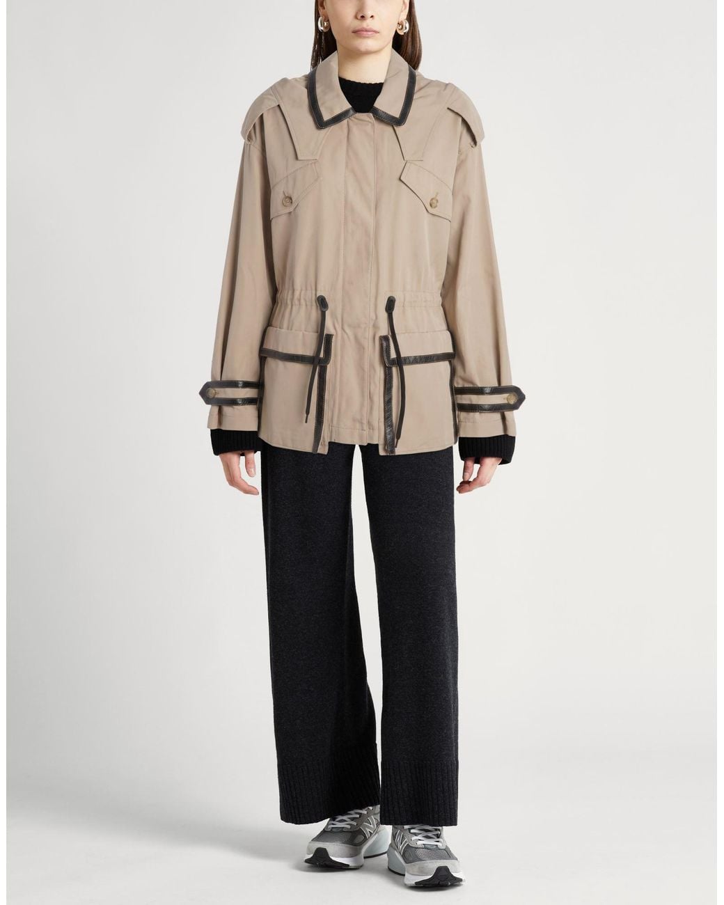 Tod's Natural Jacket Polyester, Cotton