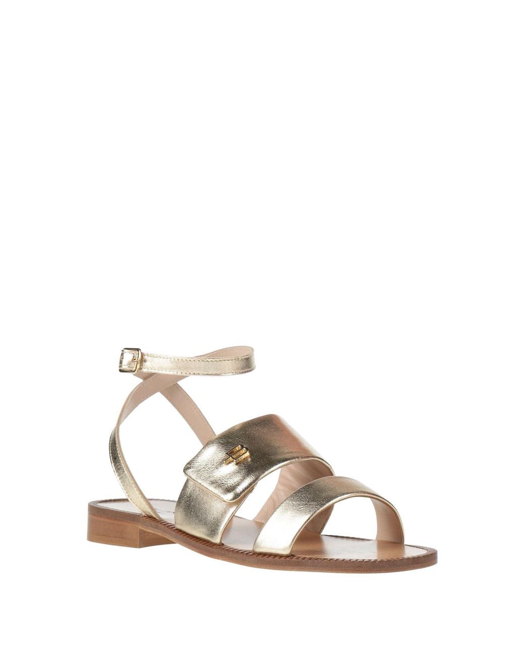 Baldinini White Platinum Sandals Leather