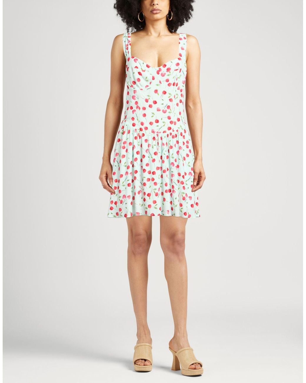 Mar De Margaritas White Light Mini Dress Viscose