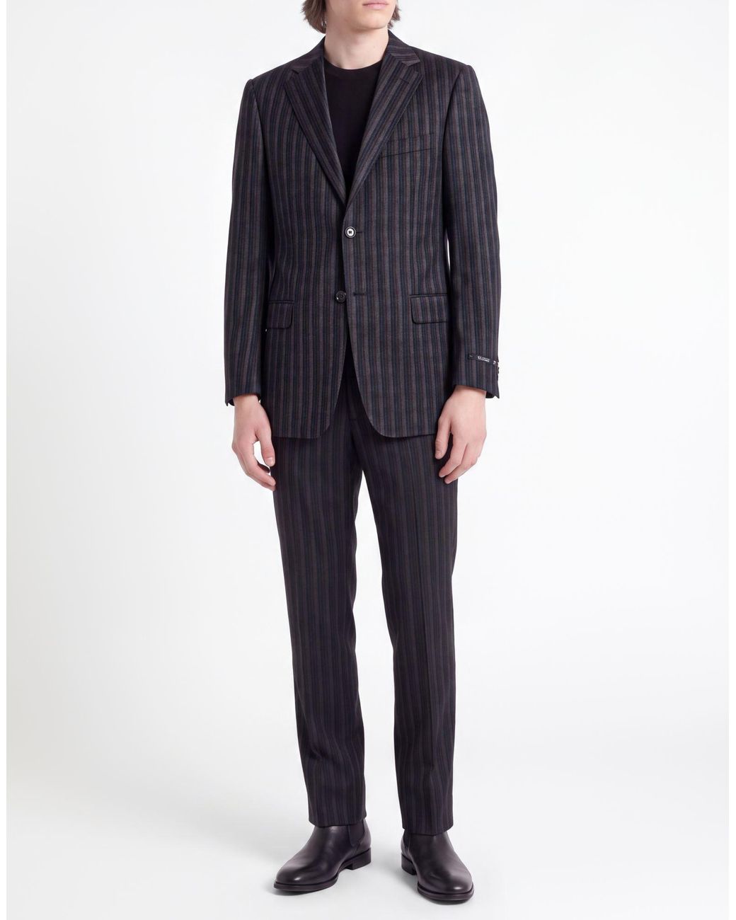 Pal Zileri Black Suit Virgin Wool for men