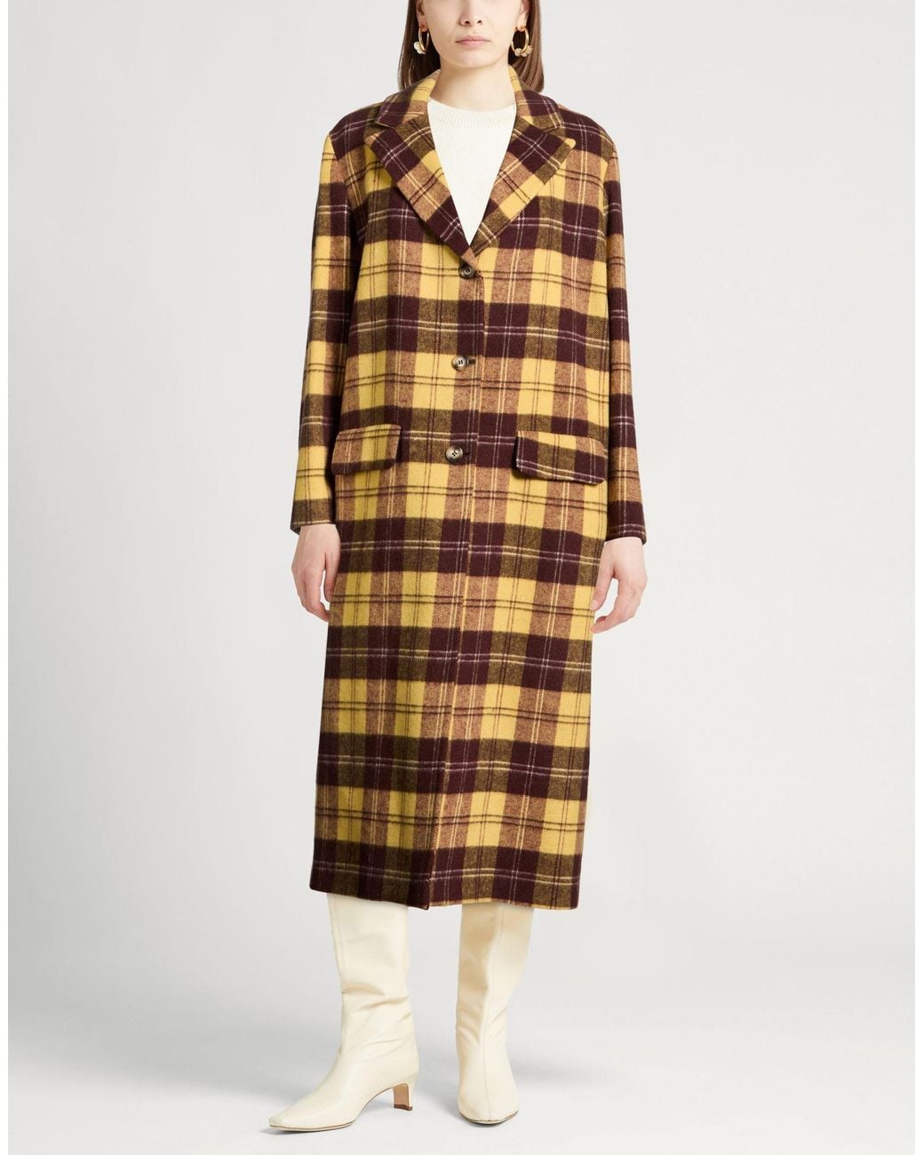 Guttha Metallic Coat Acetate, Polyester, Wool