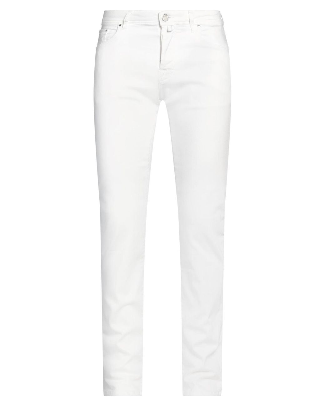 Jacob Cohen White Jeans Cotton, Polyester, Elastane for men