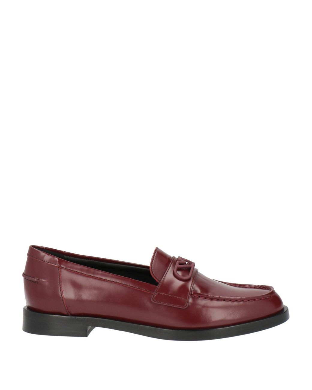 Emporio Armani Purple Burgundy Loafers Leather