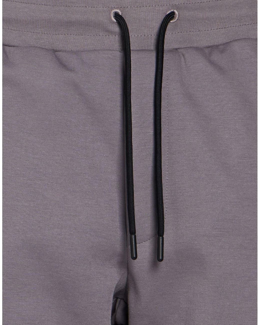 EA7 Gray Pants Polyester, Cotton, Elastane for men