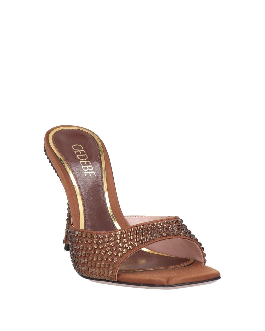 Gedebe Brown Sandals Textile Fibers