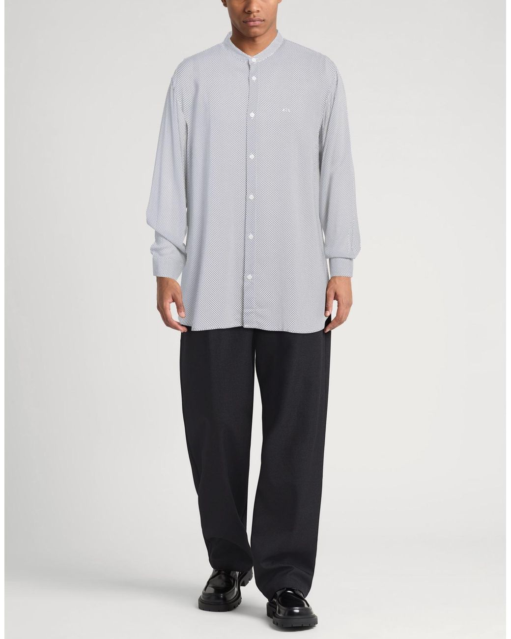 ARMANI EXCHANGE Gray Shirt Viscose for men