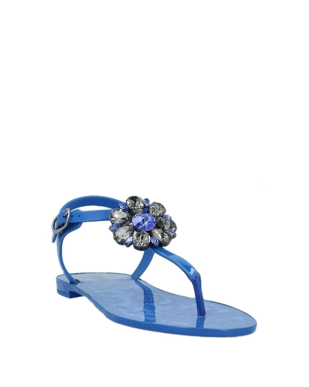 Dolce & Gabbana Blue Thong Sandal