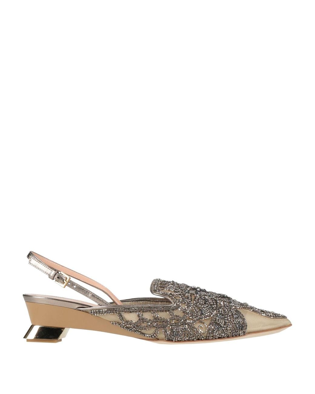 Alberta Ferretti Multicolor Pumps Textile Fibers, Leather