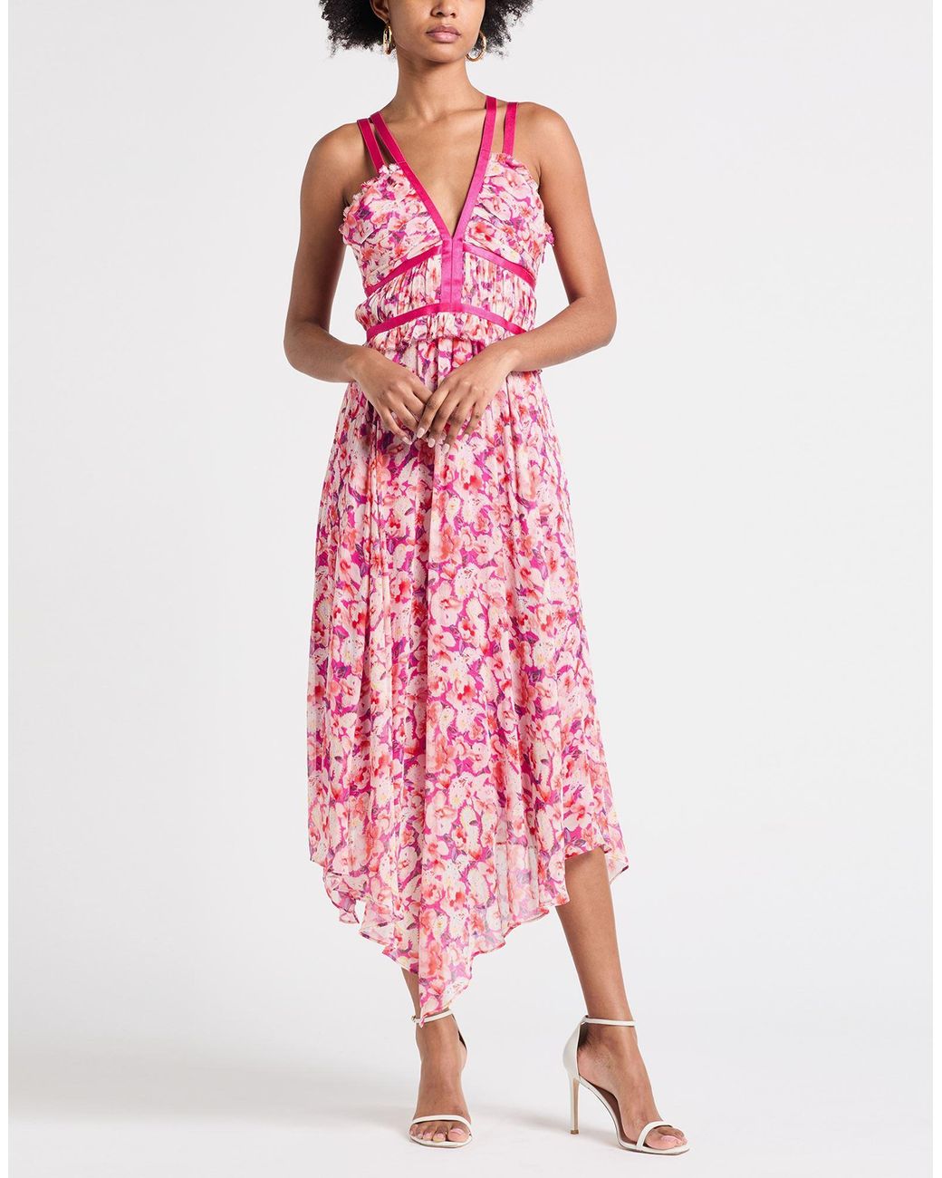 Ba&sh Pink Midi-Kleid