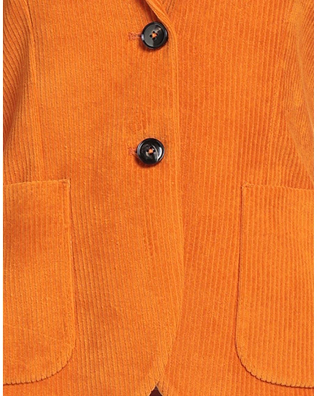 Circolo 1901 Orange Blazer Cotton, Polyester