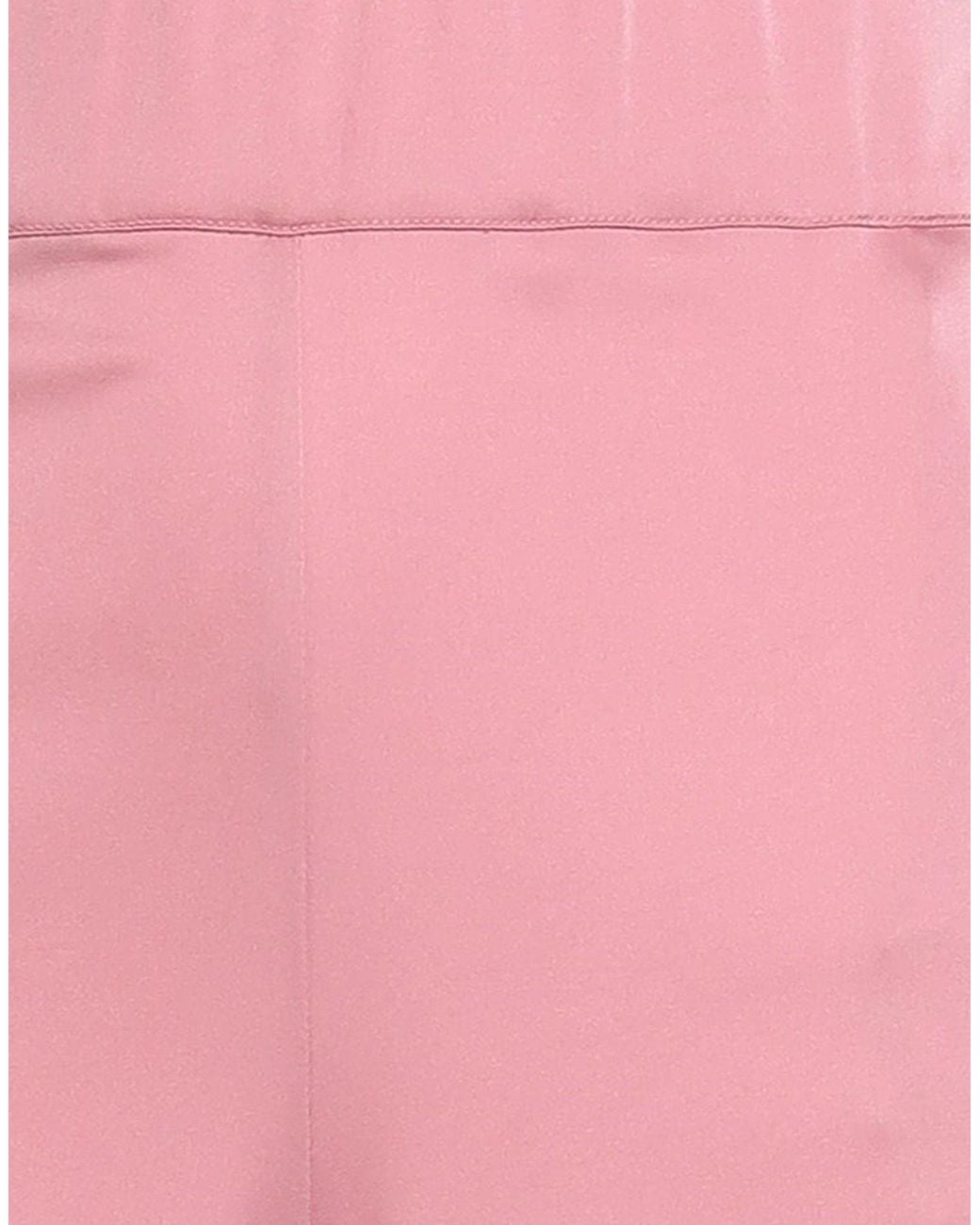 D.exterior Pink Pants Polyester, Elastane