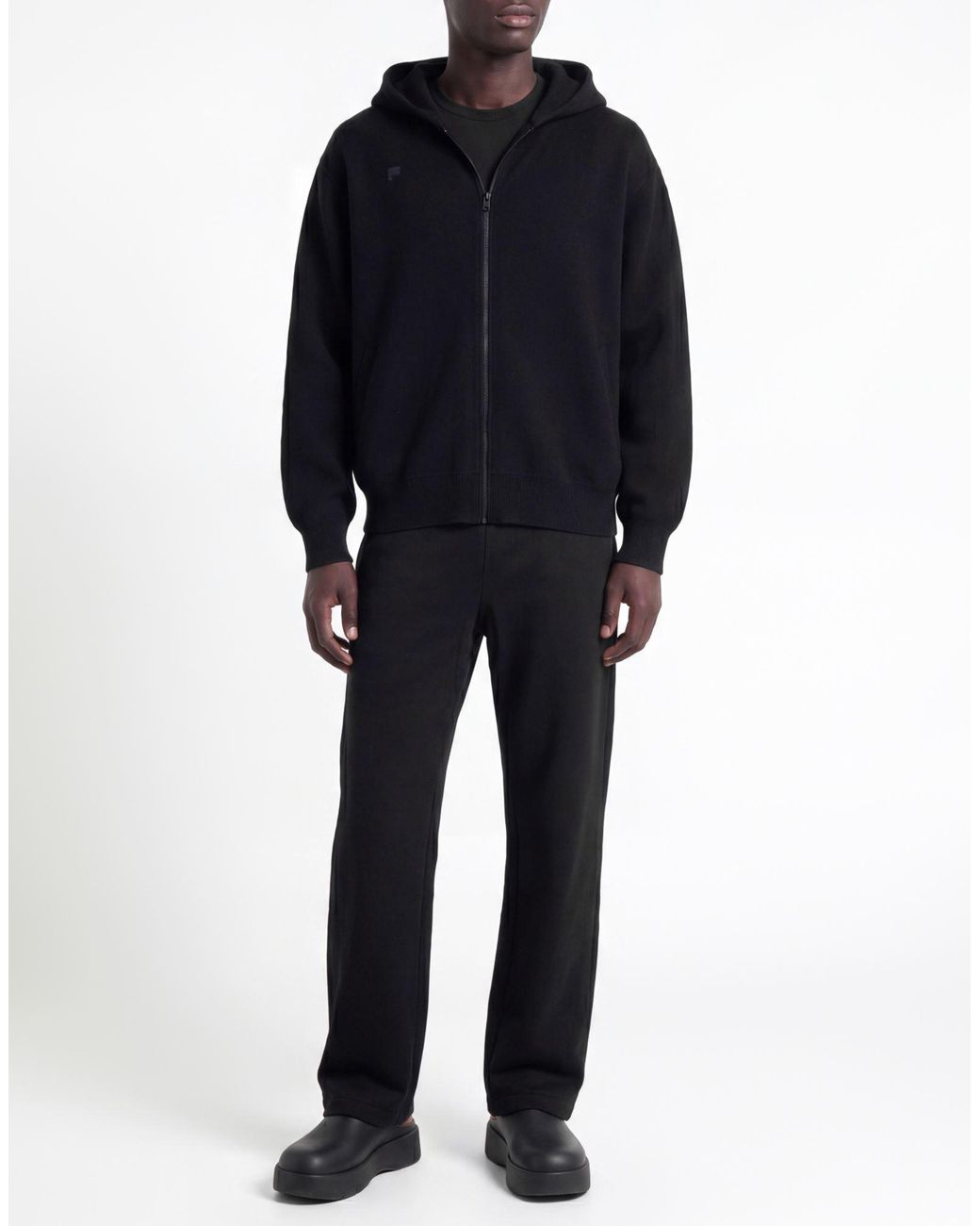 PANGAIA Black Cardigan for men