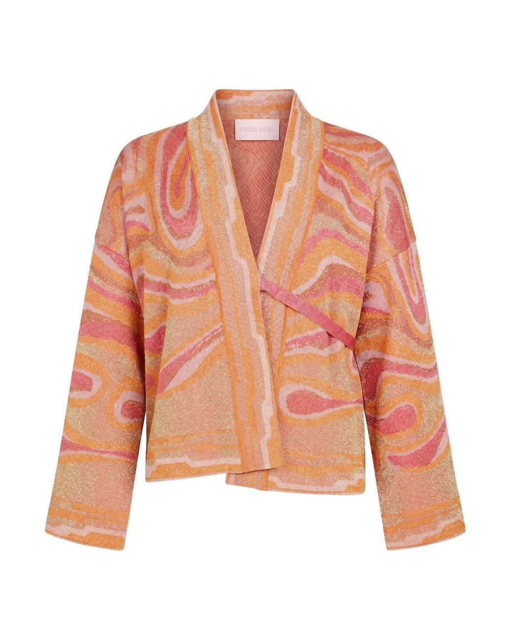 Circus Hotel Pink Cardigan Viscose, Polyester