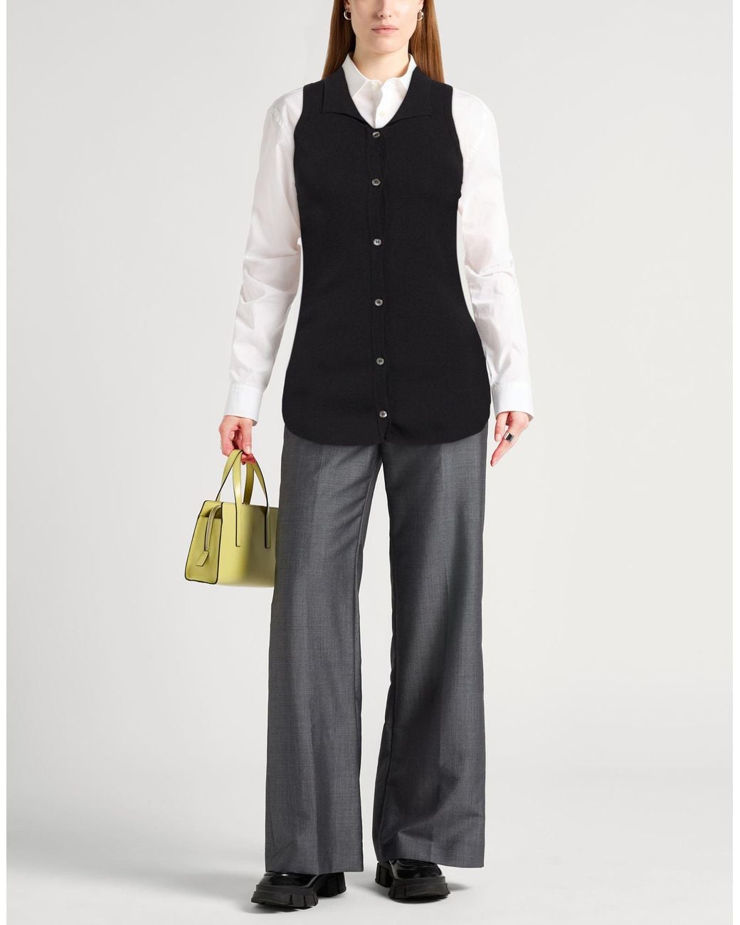 Grifoni Black Cardigan Viscose, Polyamide