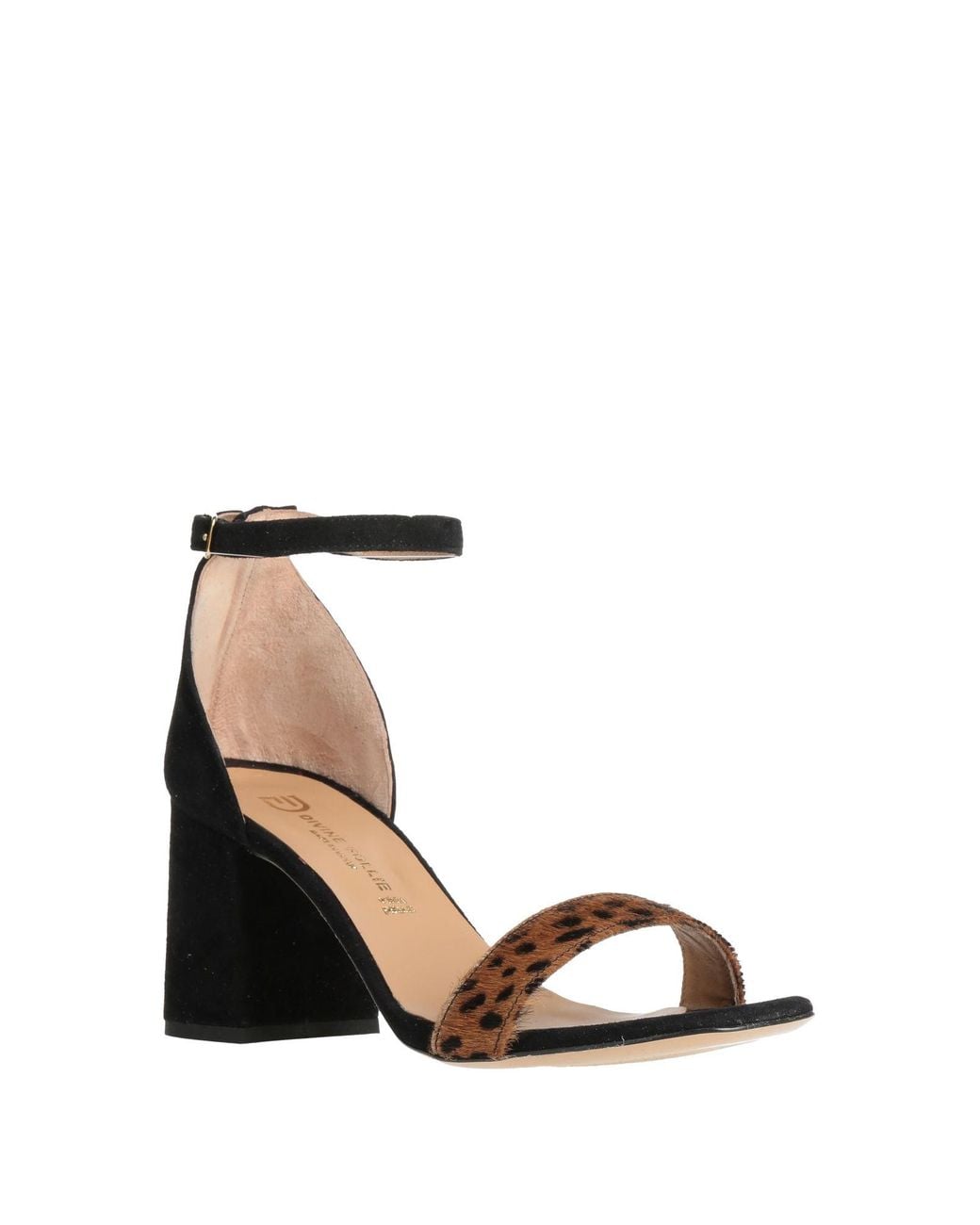 Divine Follie Black Sandals