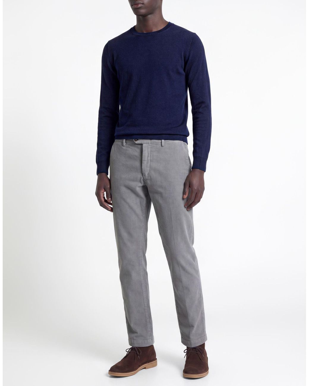 Siviglia Gray Pants Cotton, Elastane for men