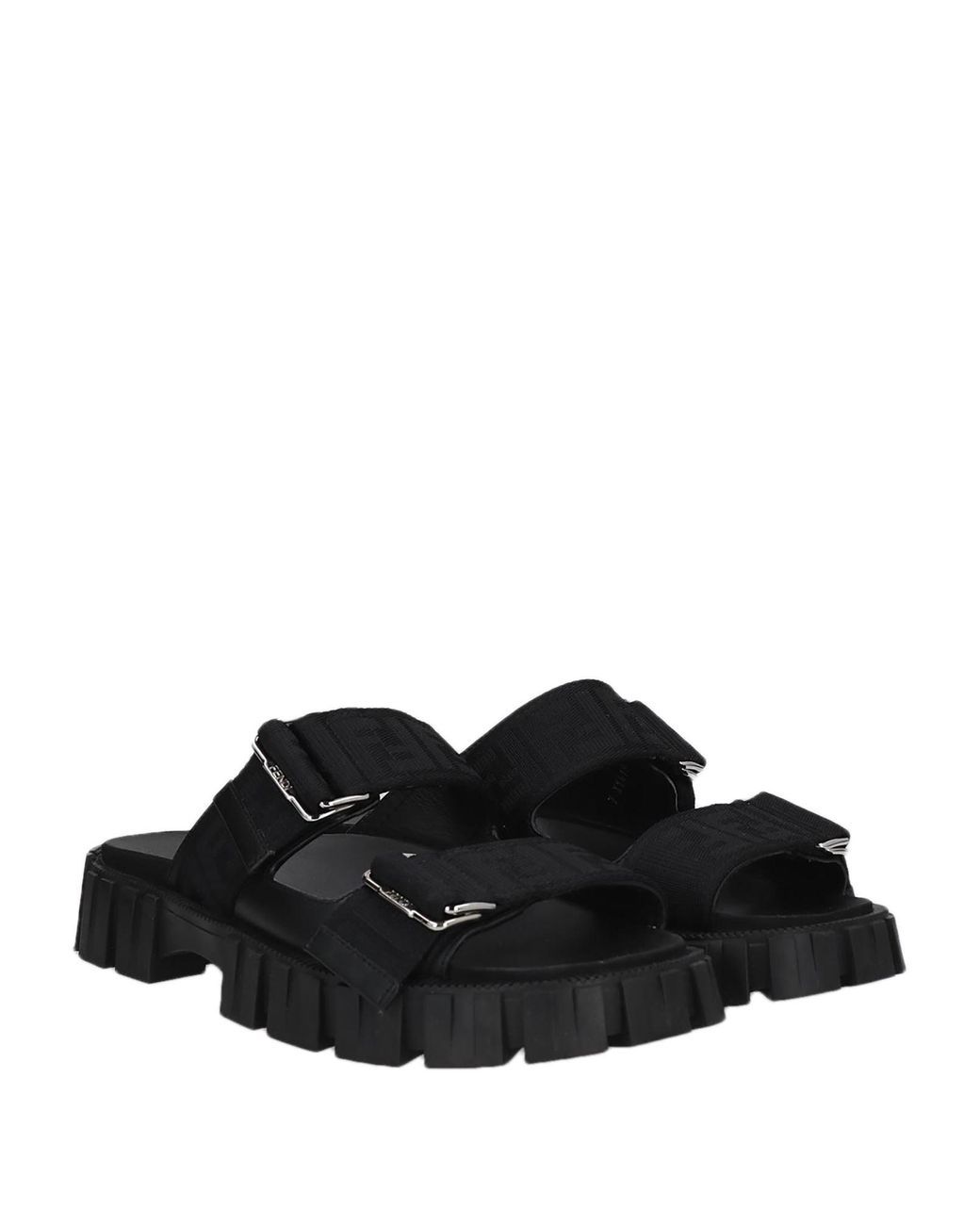 fendi black sandals
