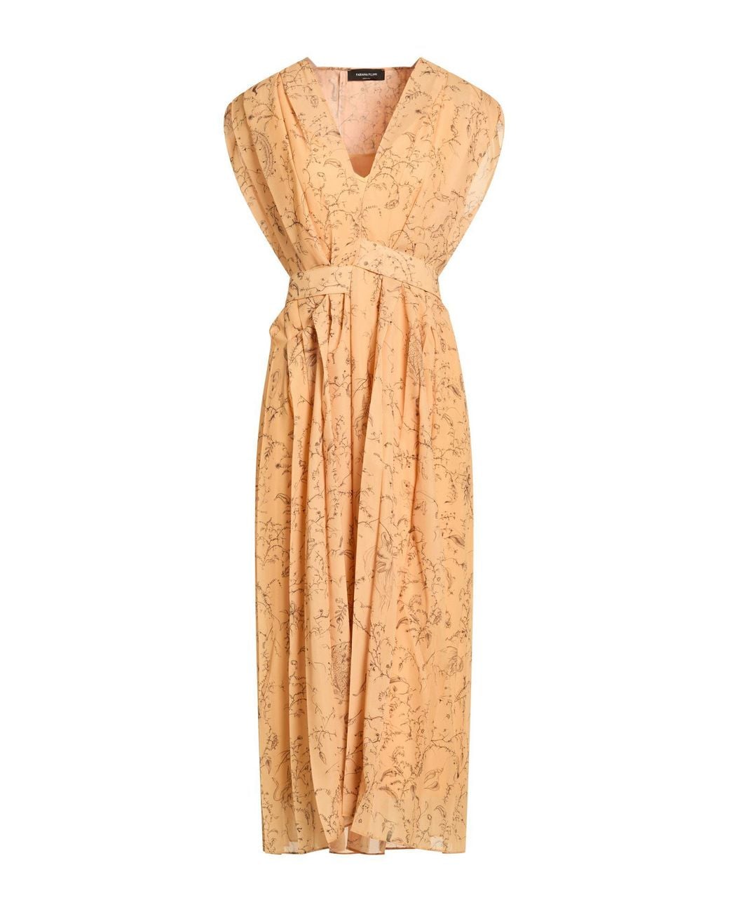 Fabiana Filippi Metallic Midi Dress