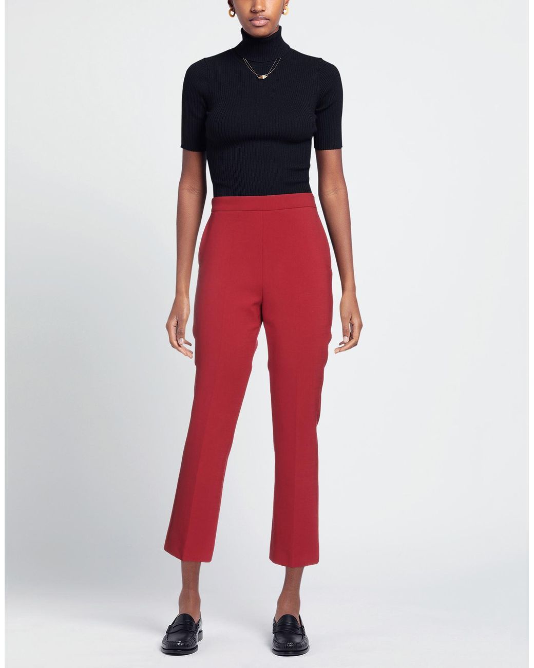 Max Mara Red Trouser
