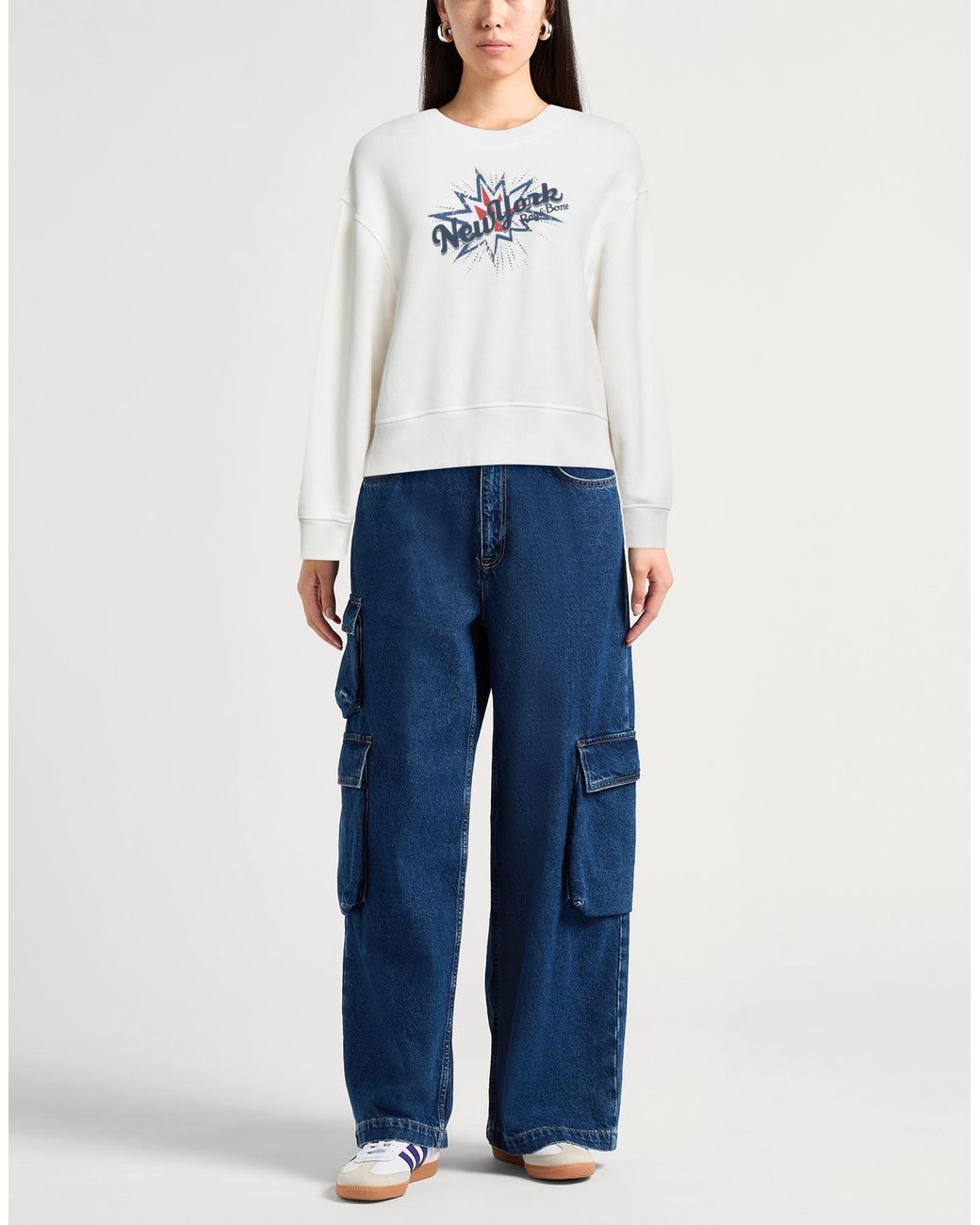 Rag & Bone White Sweatshirt
