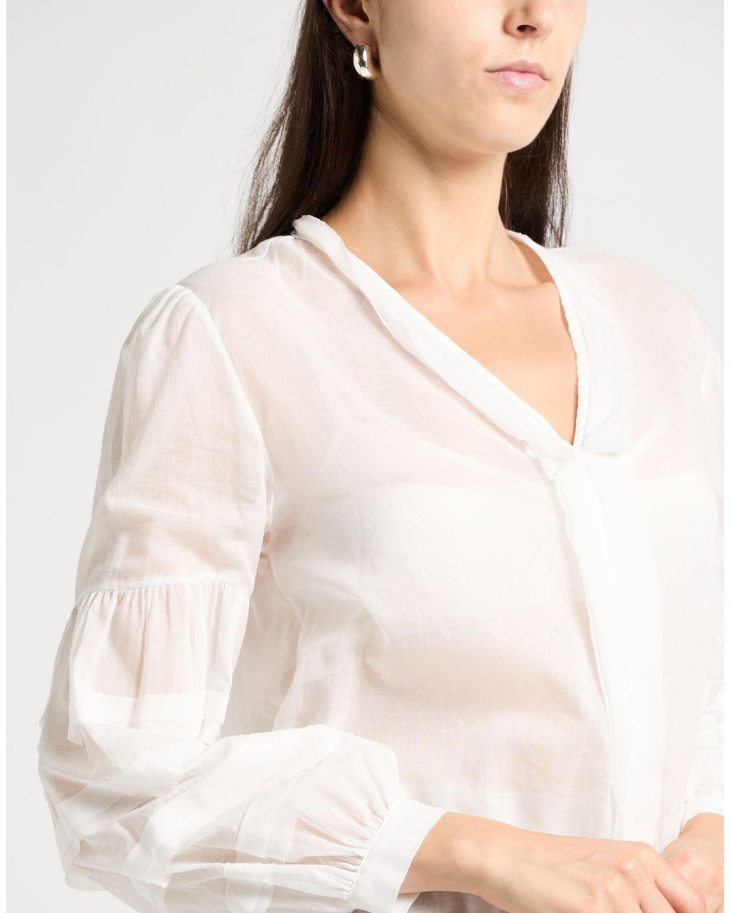 Anna Molinari White Top Cotton