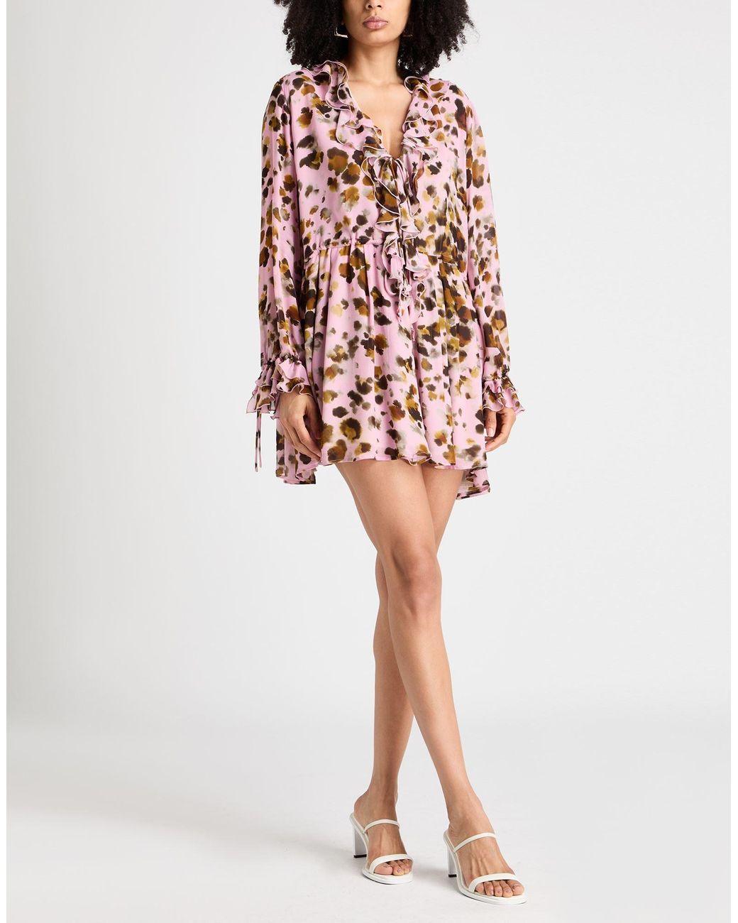 MSGM White Mini Dress Viscose