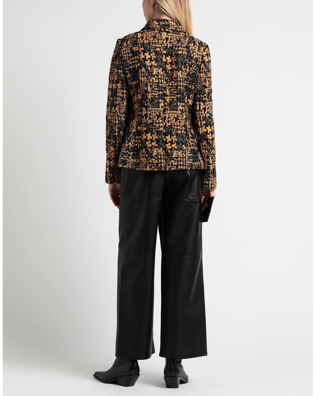 Dolce & Gabbana Black Coat Acrylic, Wool, Polyester