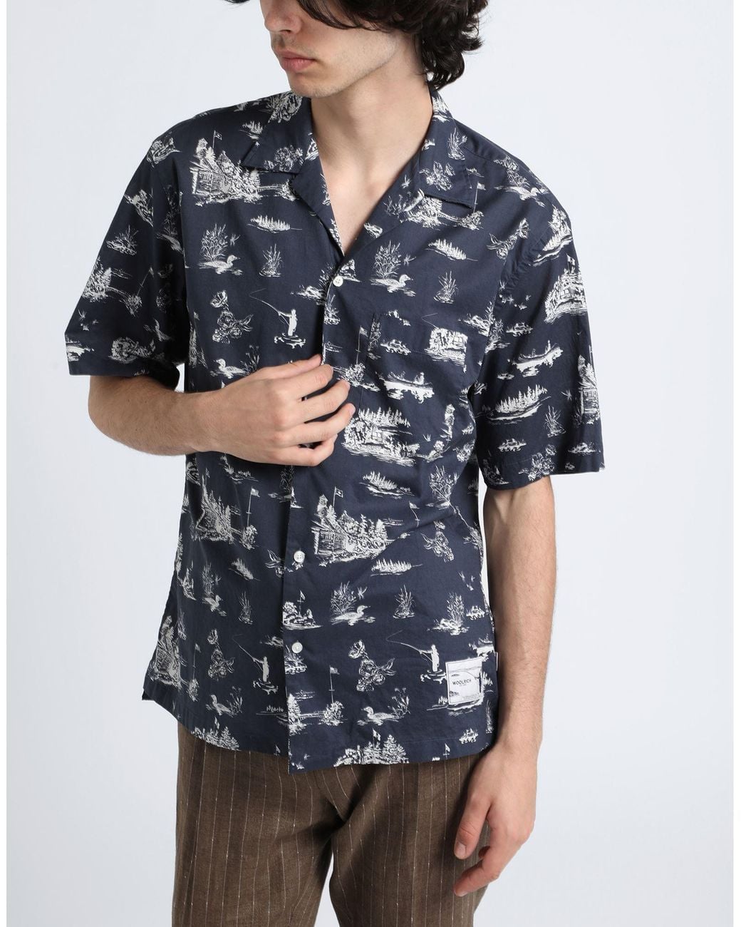 Woolrich Blue Shirt for men