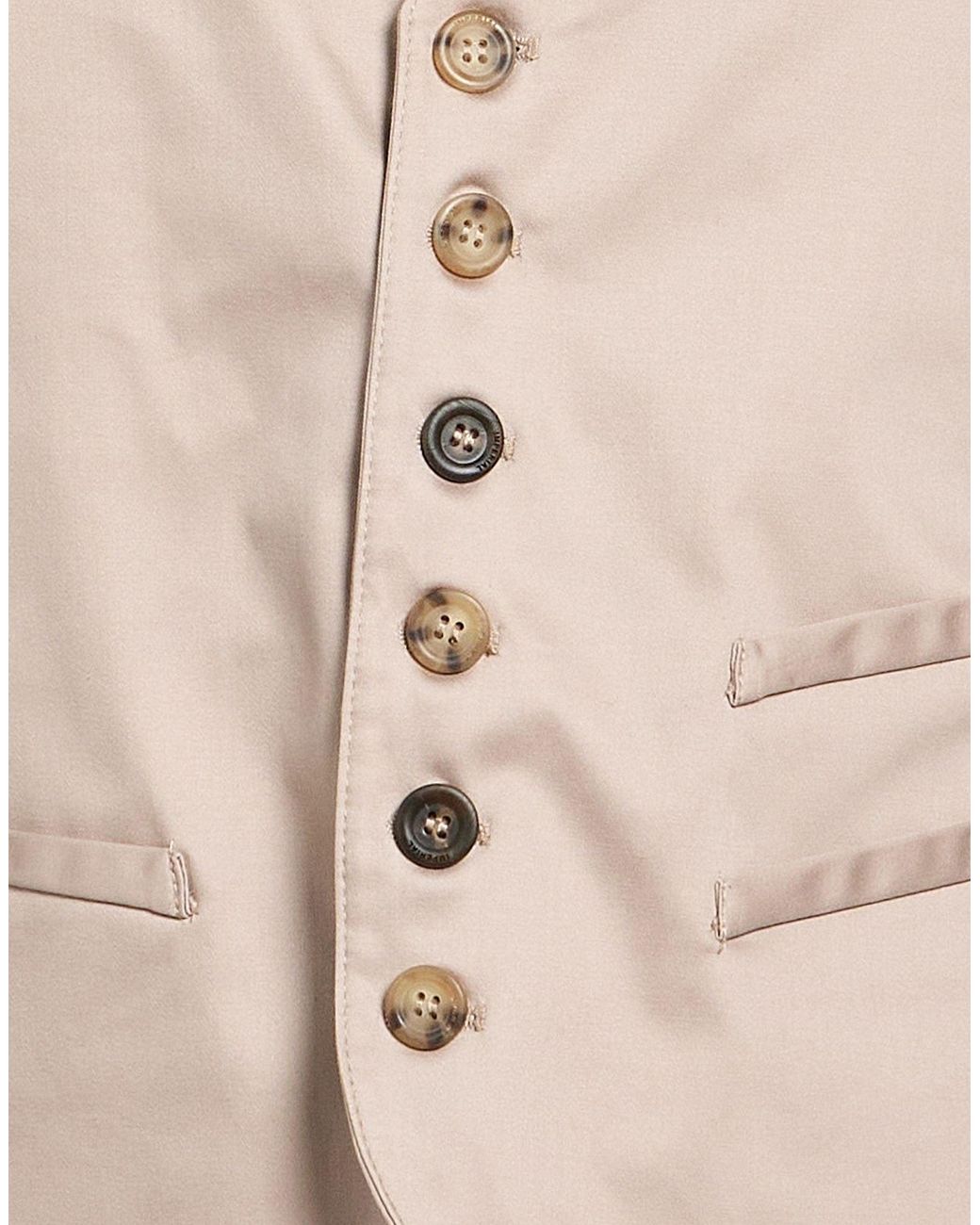 Imperial Natural Tailored Vest Cotton, Elastane for men