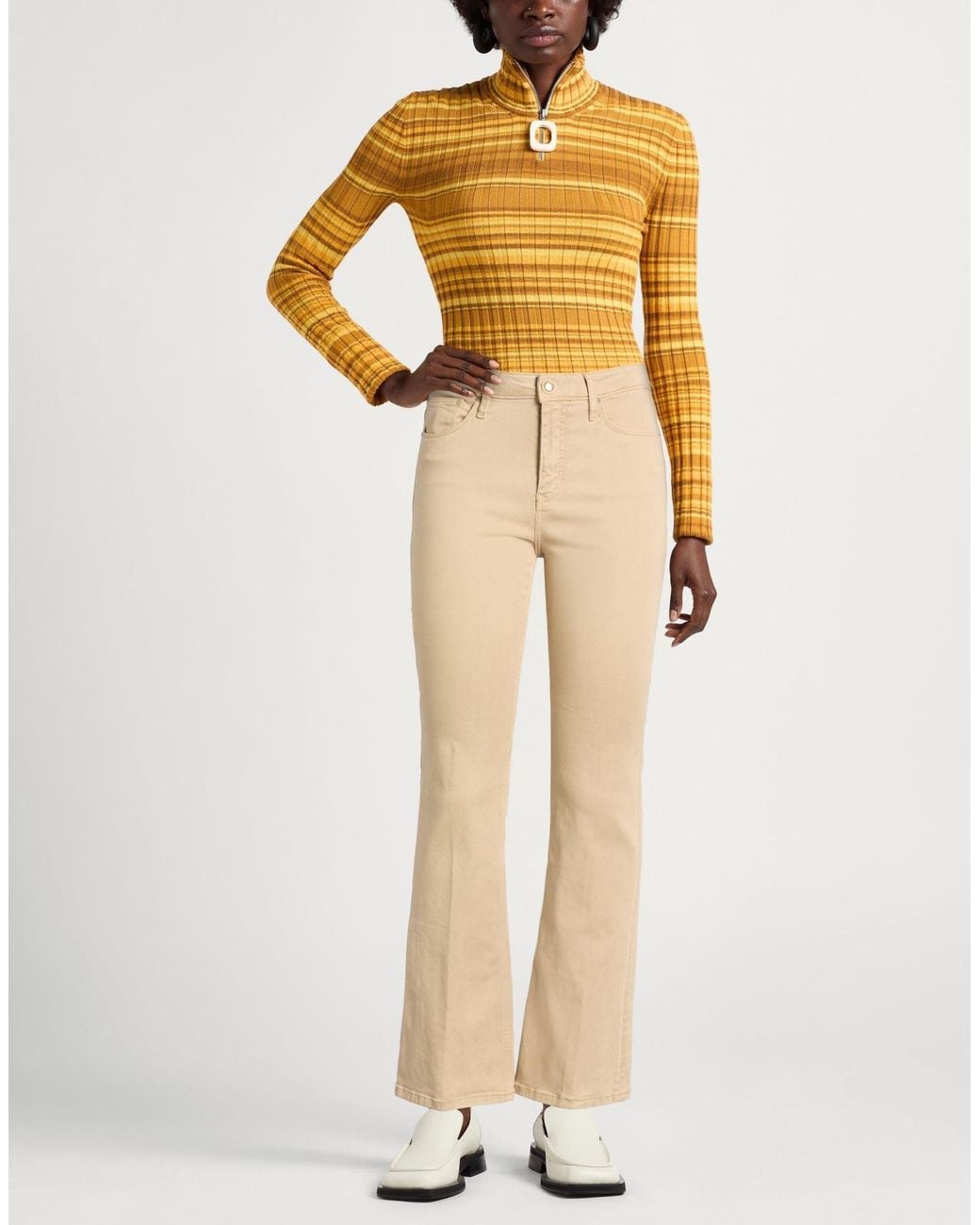 Guess Natural Camel Pants Lyocell, Modal, Elastomultiester, Elastane