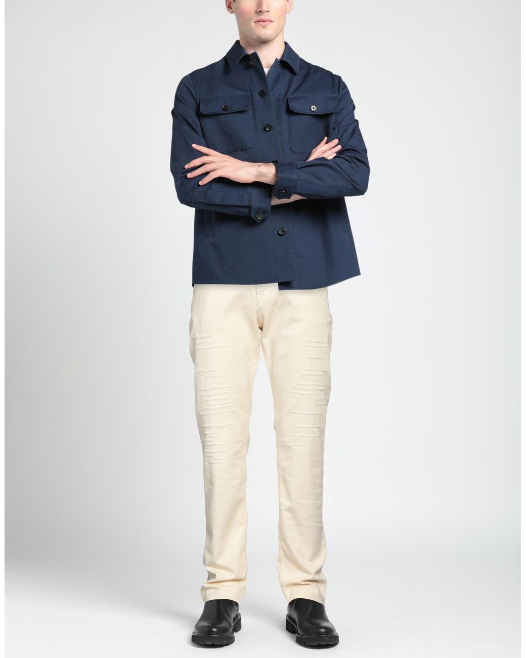 Daniele Alessandrini Natural Jeans Cotton, Elastane for men