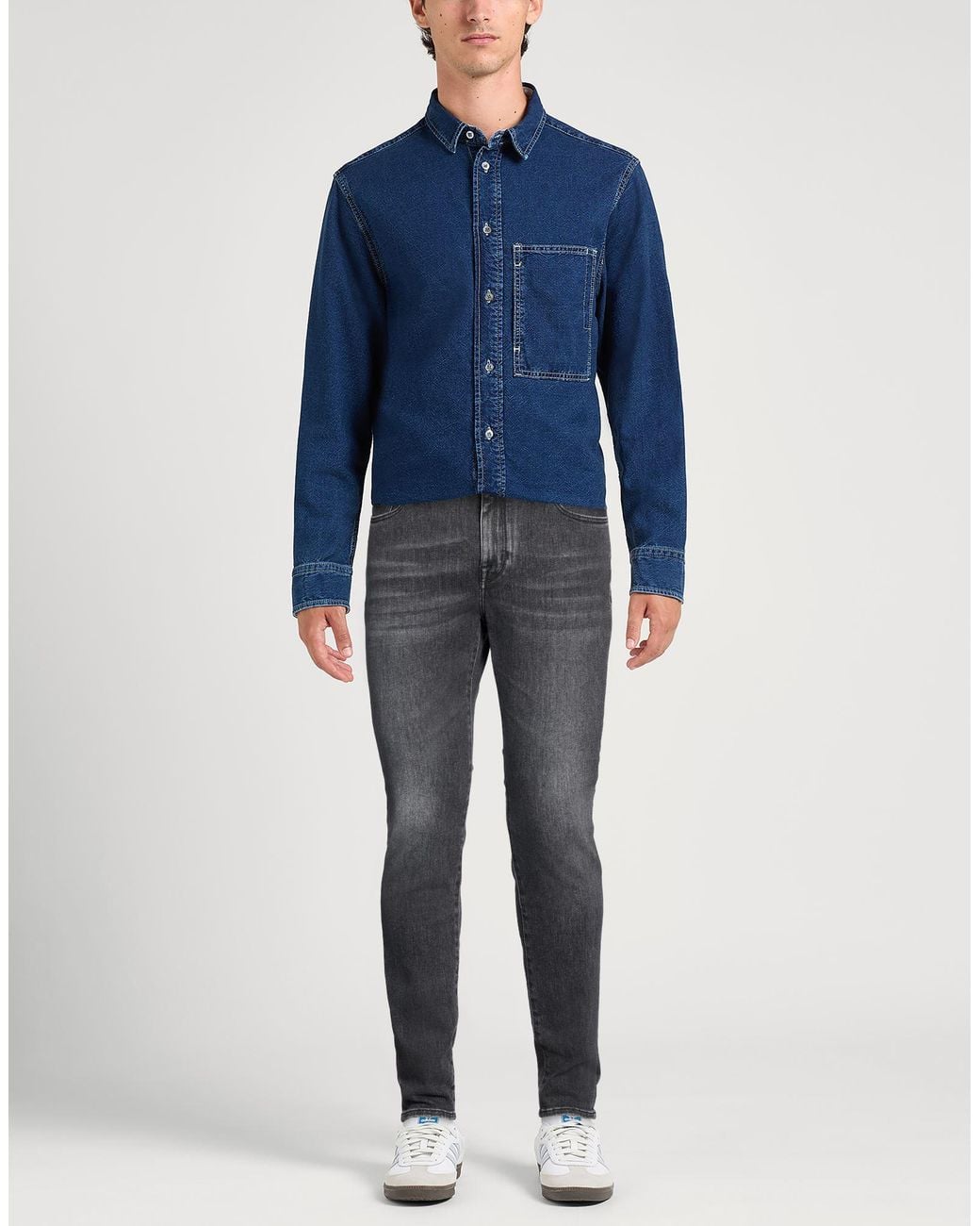 Jacob Cohen Gray Jeans Cotton, Elastomultiester, Elastane, Polyester for men