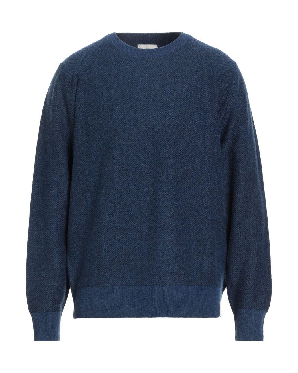 Brooksfield Blue Sweater Virgin Wool for men