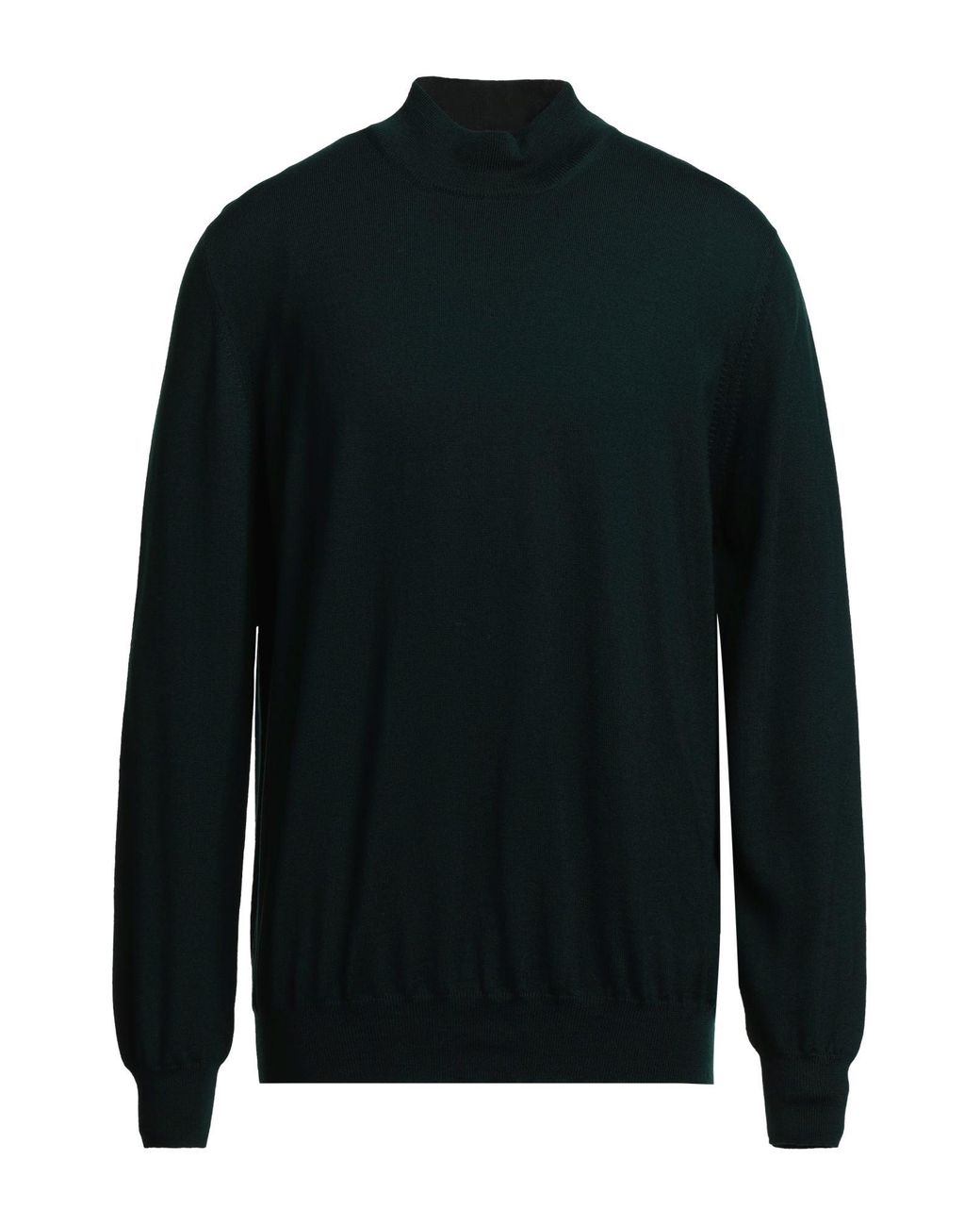 Gran Sasso Black Turtleneck Virgin Wool for men