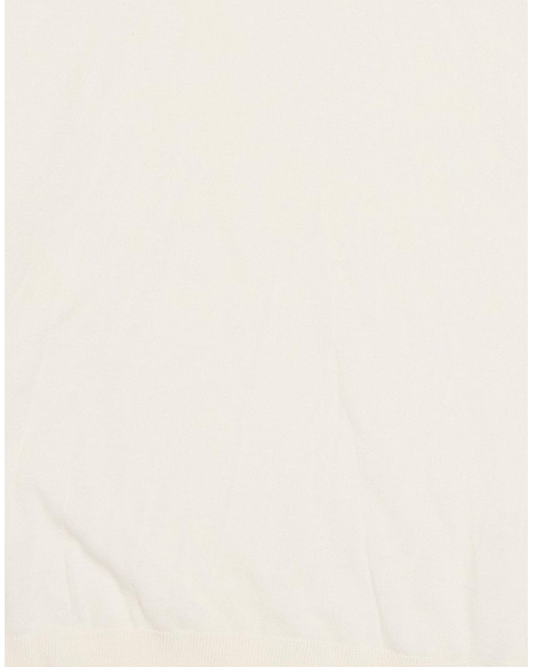 Eleventy White Ivory Turtleneck Wool