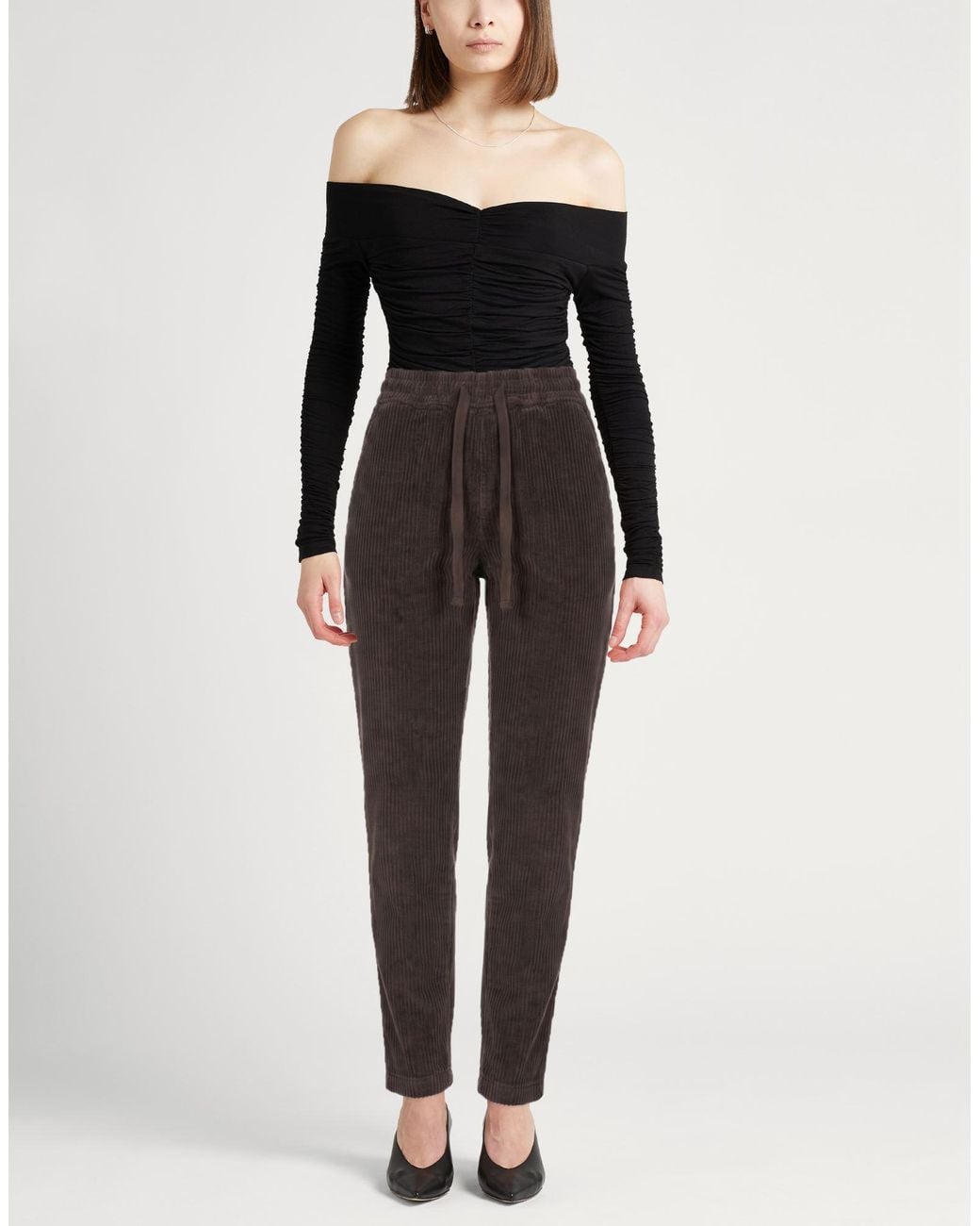 Crossley Brown Pants Cotton, Elastane