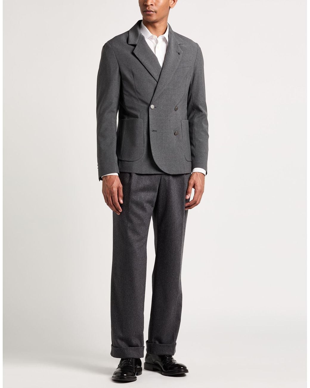Messagerie Gray Blazer Wool, Viscose, Elastane for men