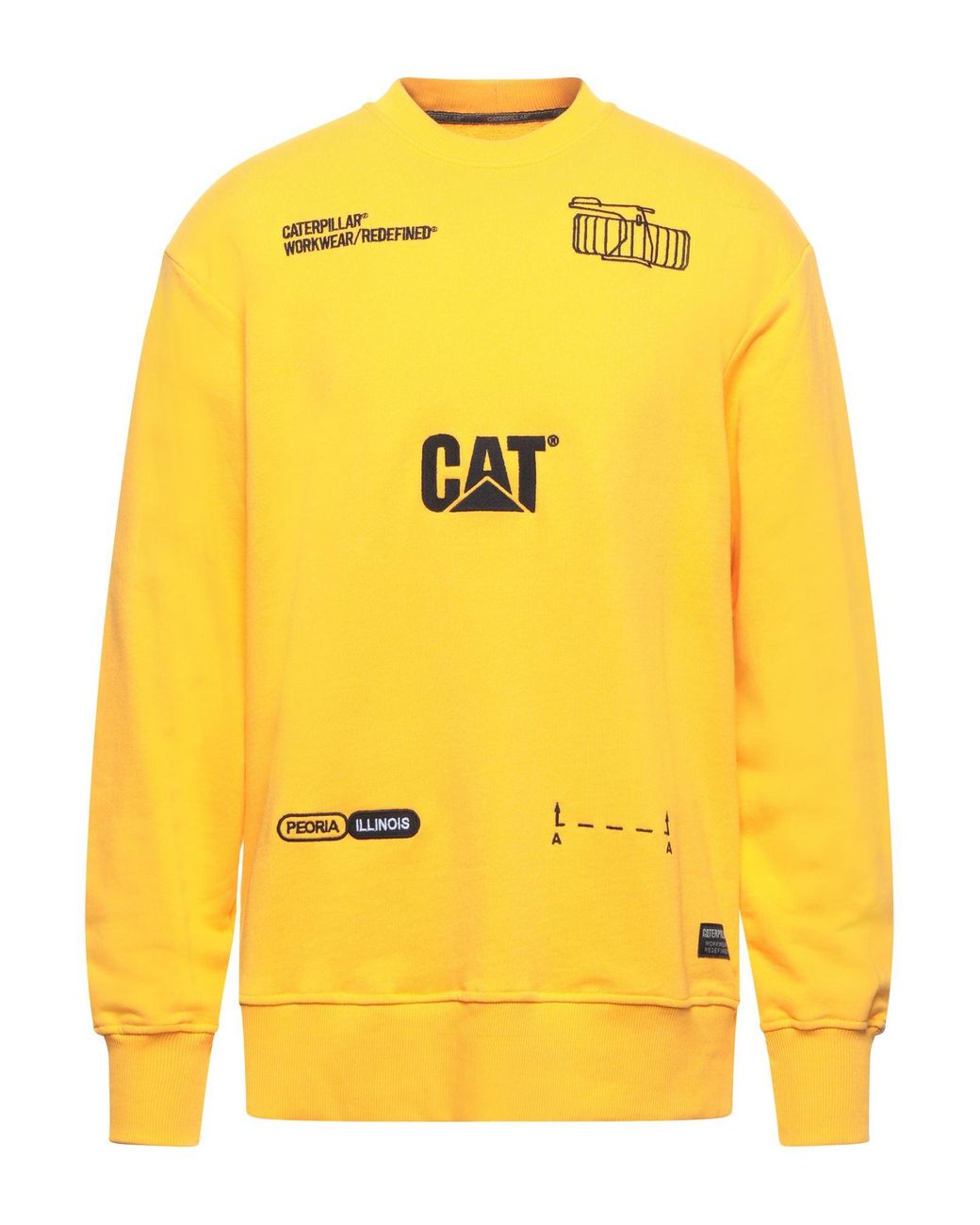 Sudadera Caterpillar de Polar de color Amarillo para hombre - Lyst