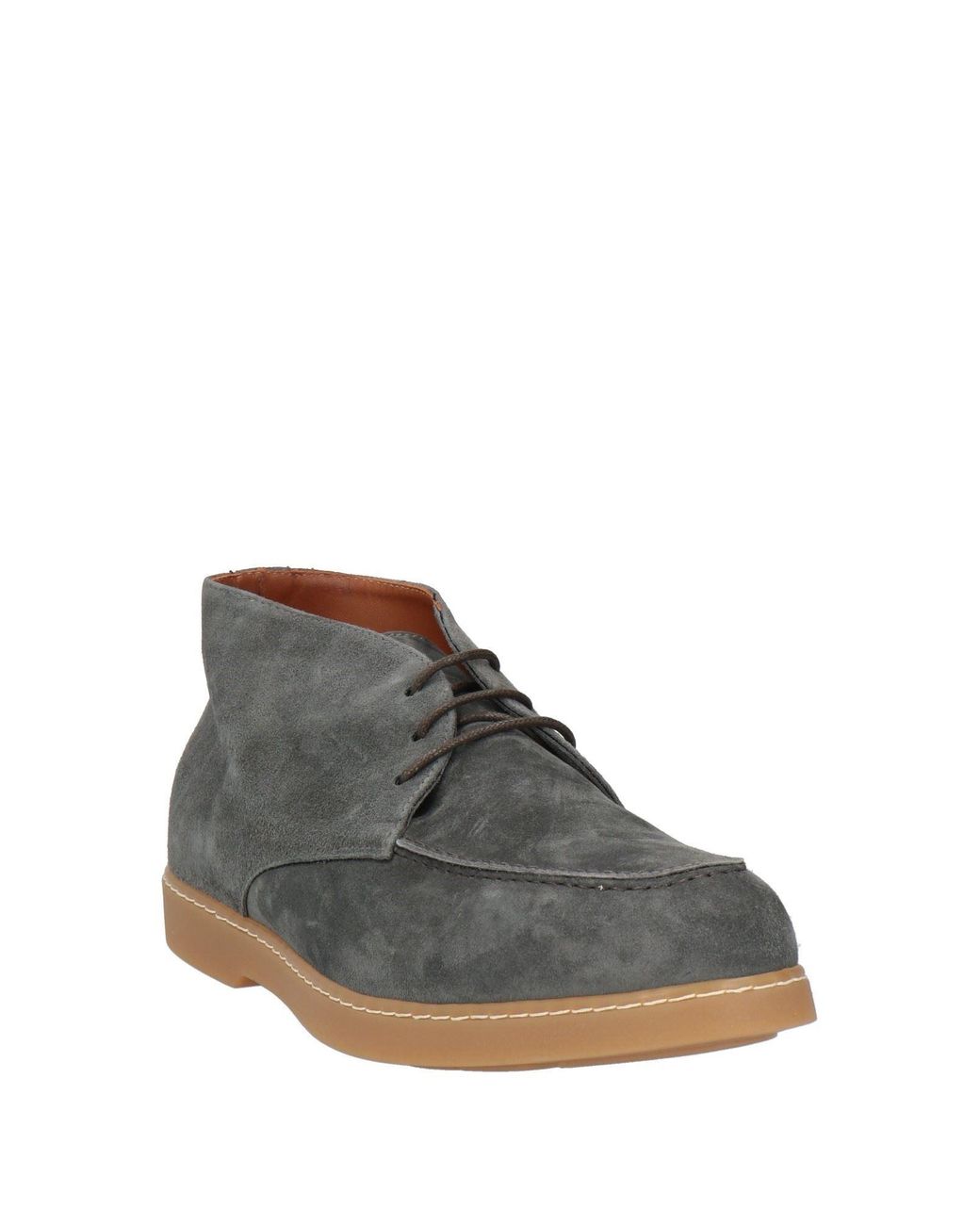 Doucal's Gray Ankle Boots Leather for men