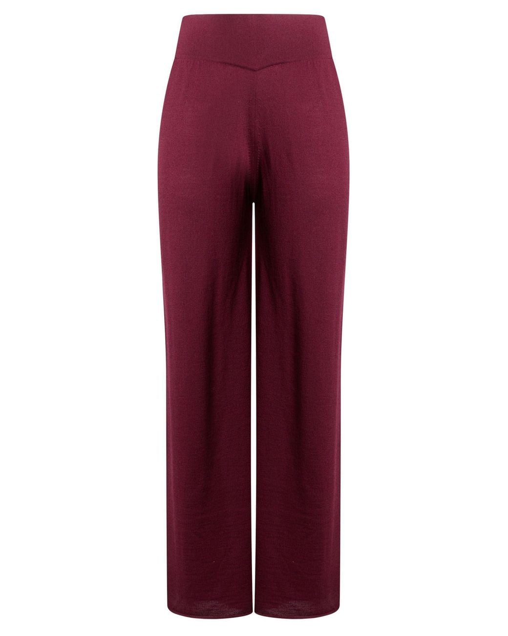 Anna Molinari Red Pants Merino Wool