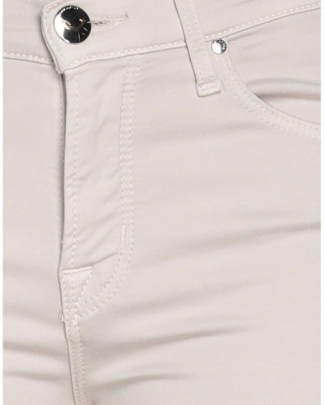 Jacob Cohen White Pants Cotton, Polyester, Elastane