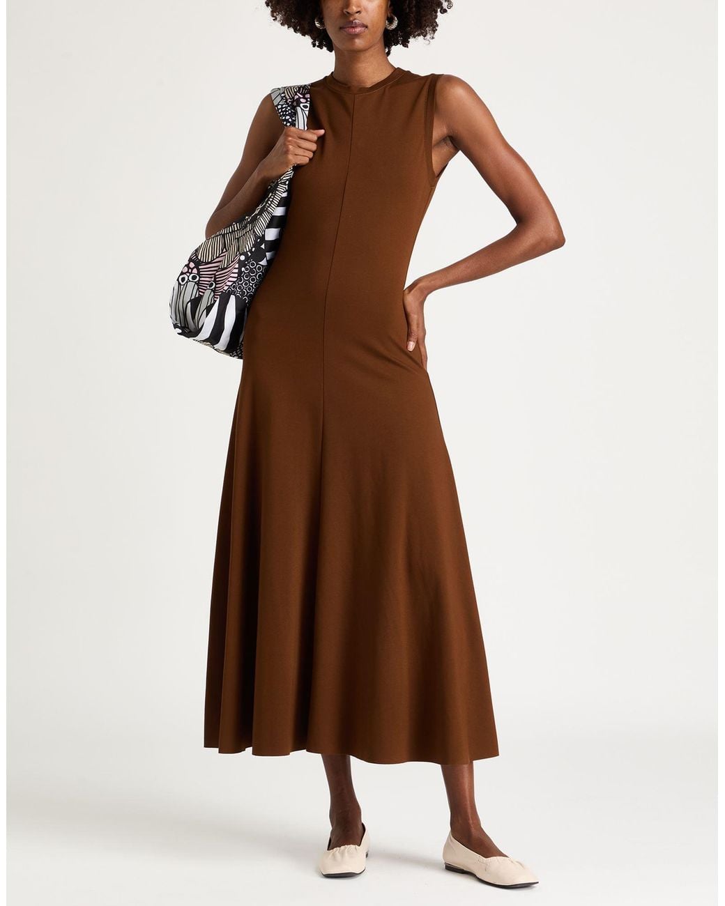Maliparmi Brown Maxi Dresses