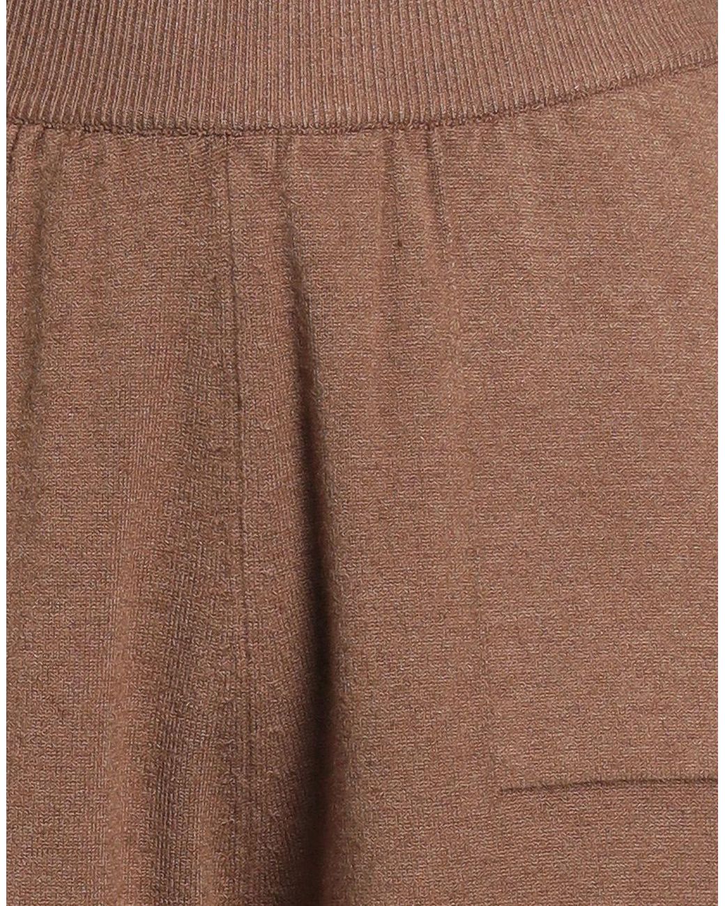 hinnominate Brown Pants Viscose, Polyester, Polyamide