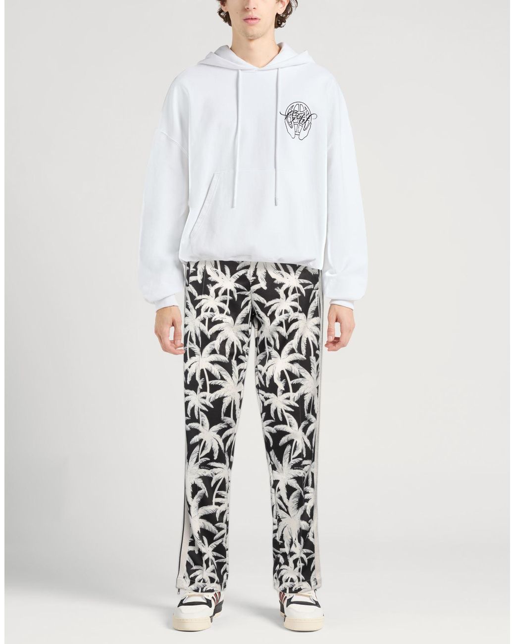 Palm Angels White Trouser for men