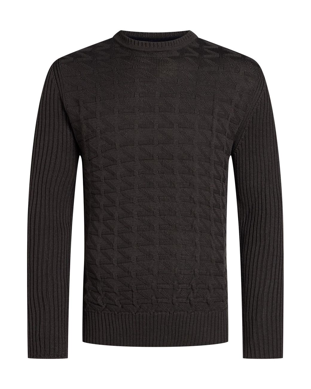 PHILOTINTO Black Sweater Merino Wool, Acrylic for men
