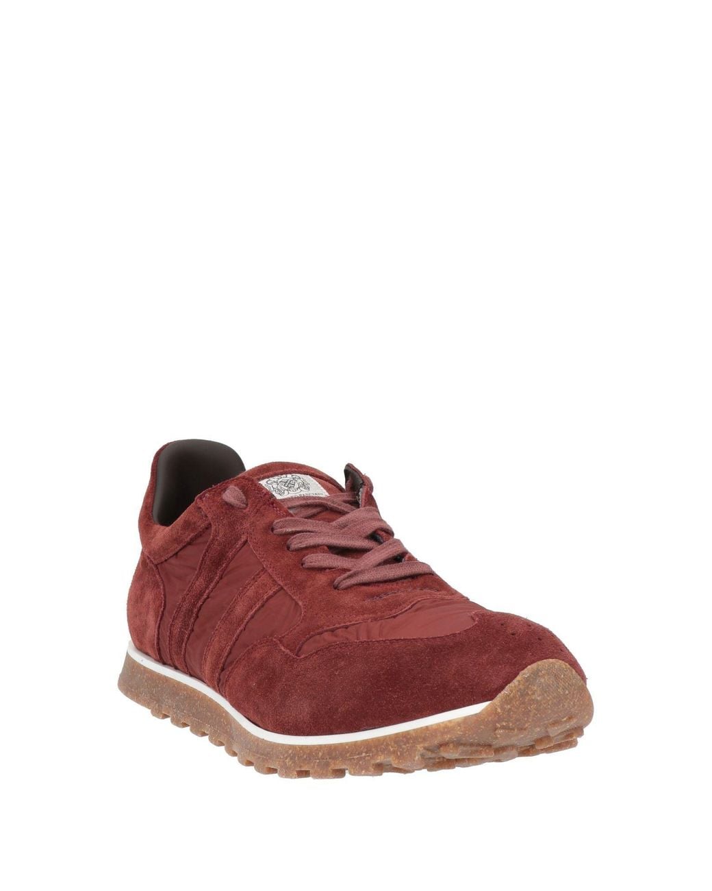 Alberto Fasciani Red Brick Sneakers Leather, Textile Fibers for men