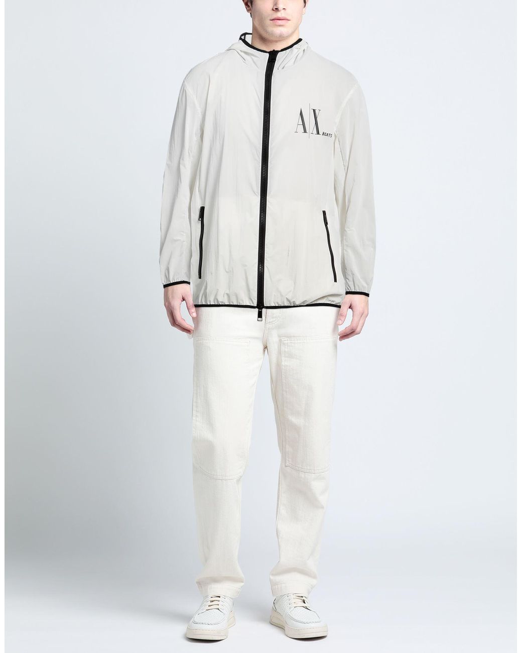 Armani exchange cheap white jacket